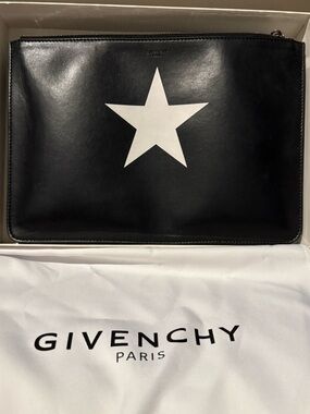 Authentic Givenchy Leather Pouch /Clutch Handbag
